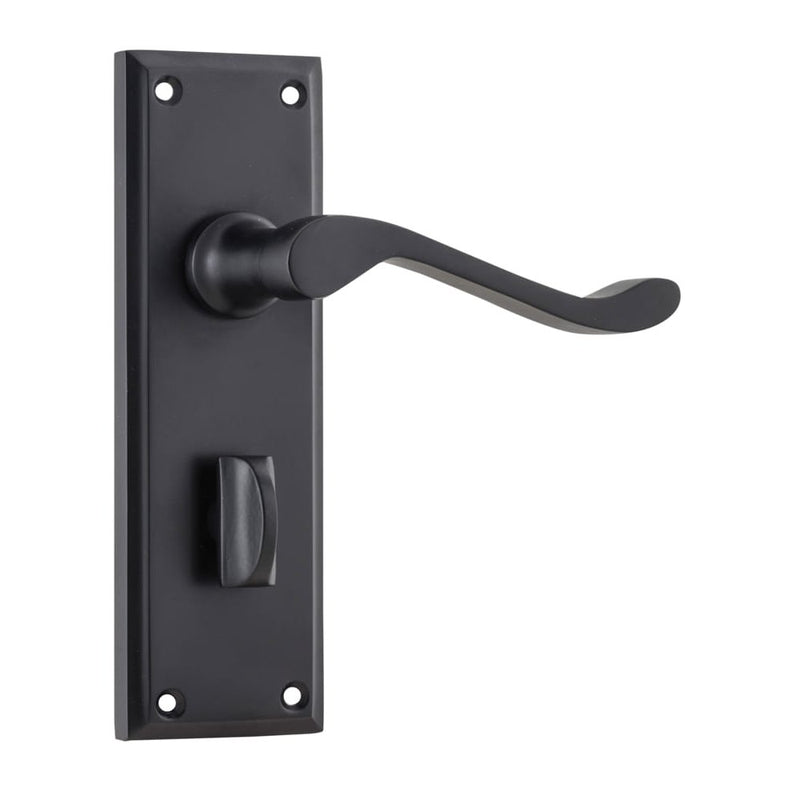 Door Lever Camden Privacy Pair Matt Black