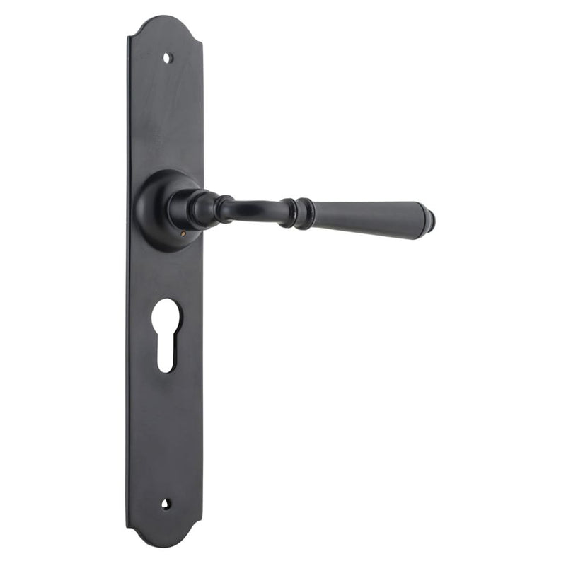 Door Lever Reims Euro Pair Matt Black