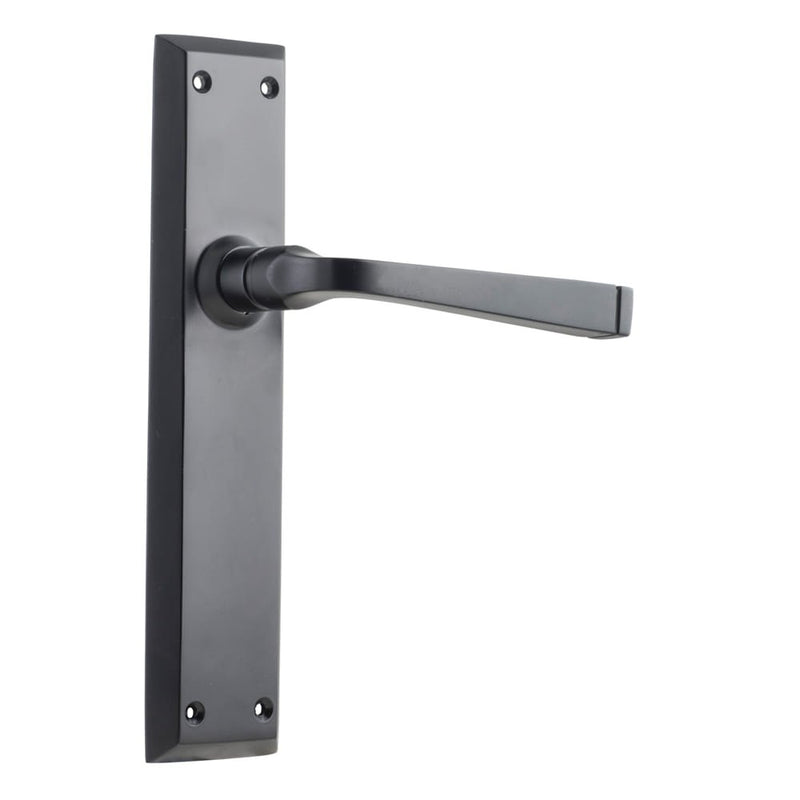 Door Lever Menton Latch Pair Matt Black