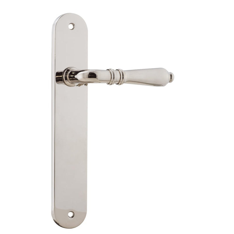 Door Lever Sarlat Oval Latch Polished Nickel