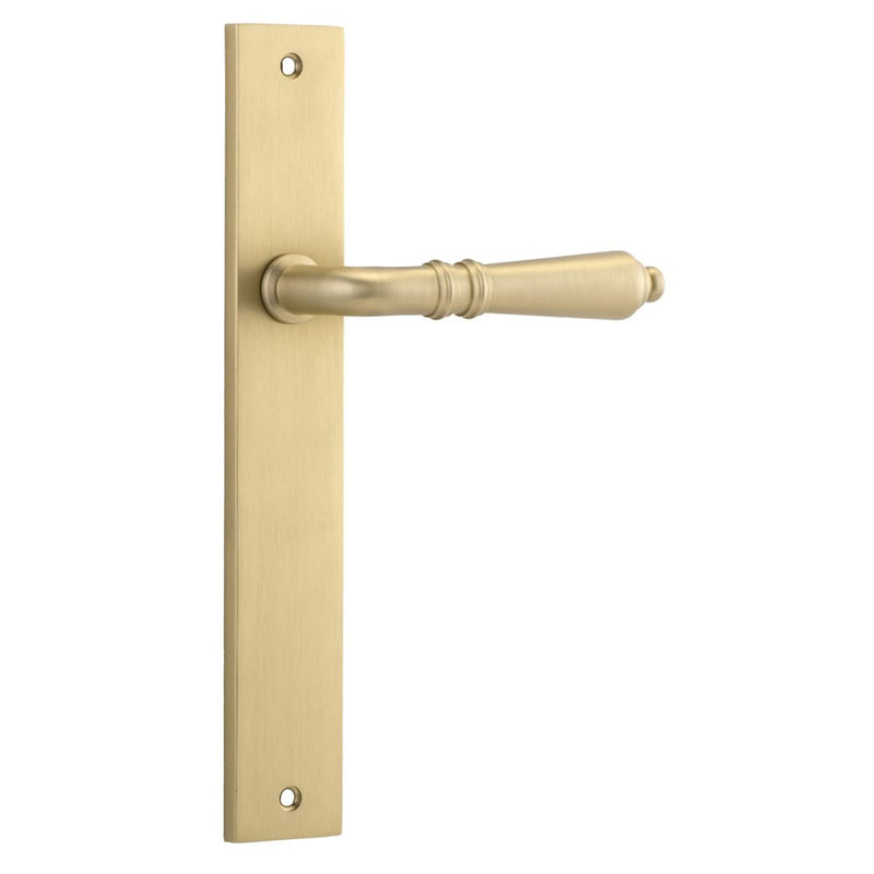 Door Lever Sarlat Rectangular Latch Brushed Brass