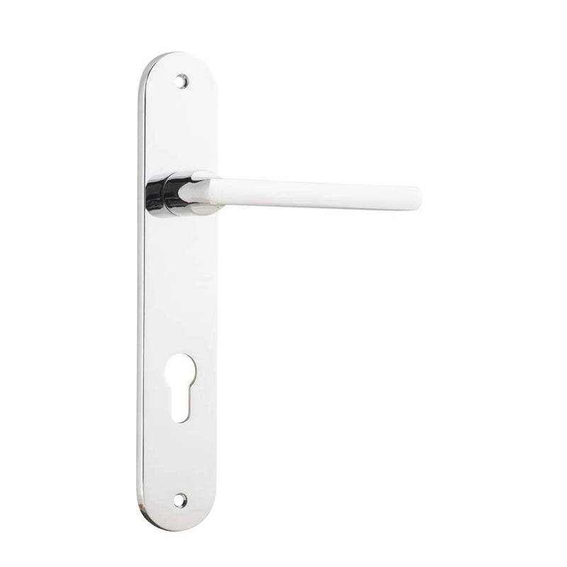 Door Lever Baltimore Oval Euro Polished Chrome