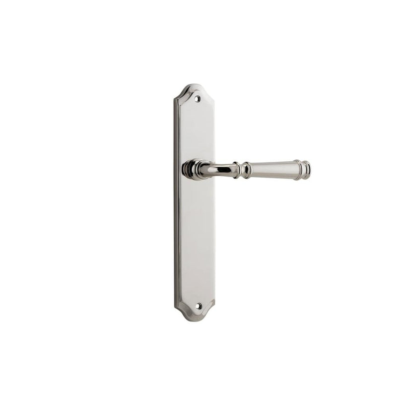 Door Lever Verona Shouldered Latch Polished Nickel