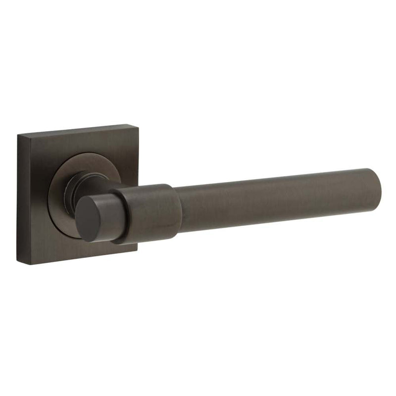 Door Lever Helsinki Square Rose Signature Brass