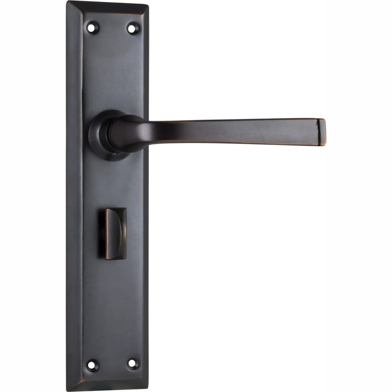 Door Lever Menton Privacy Pair Antique Copper