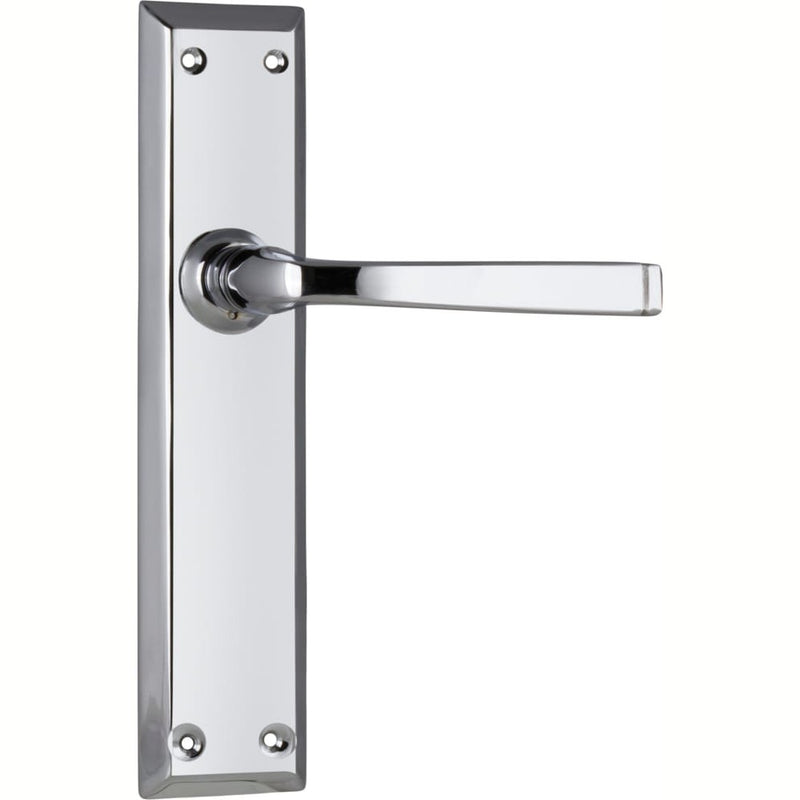 Door Lever Menton Latch Pair Chrome Plated