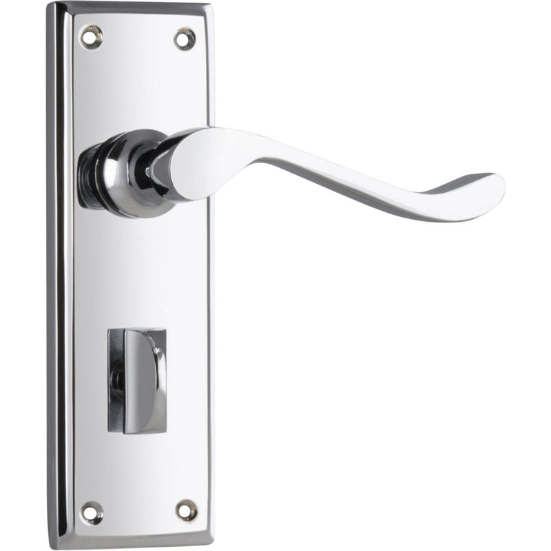 Door Lever Camden Privacy Pair Chrome Plated