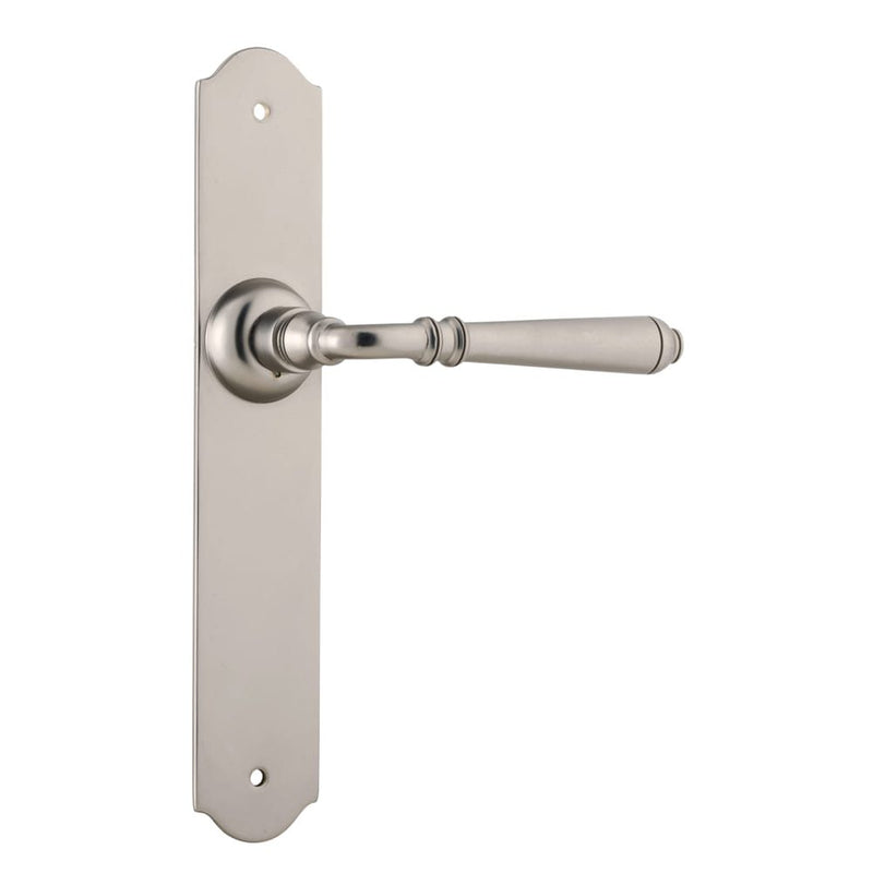 Door Lever Reims Latch Pair Satin Nickel