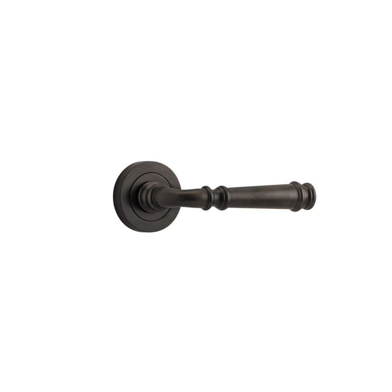 Door Lever Verona Round Rose Signature Brass