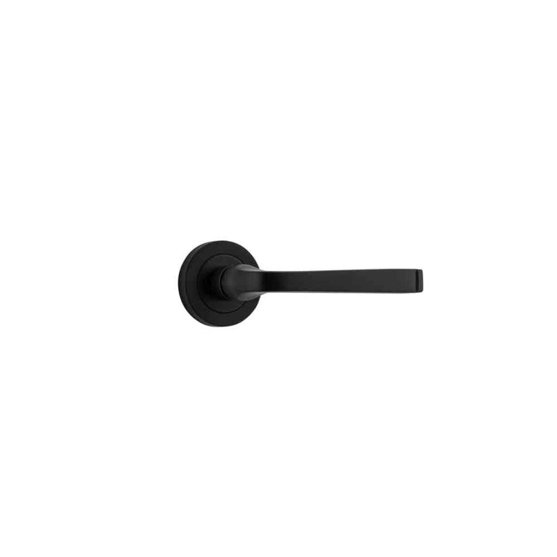 Door Lever Annecy Round Rose Matt Black