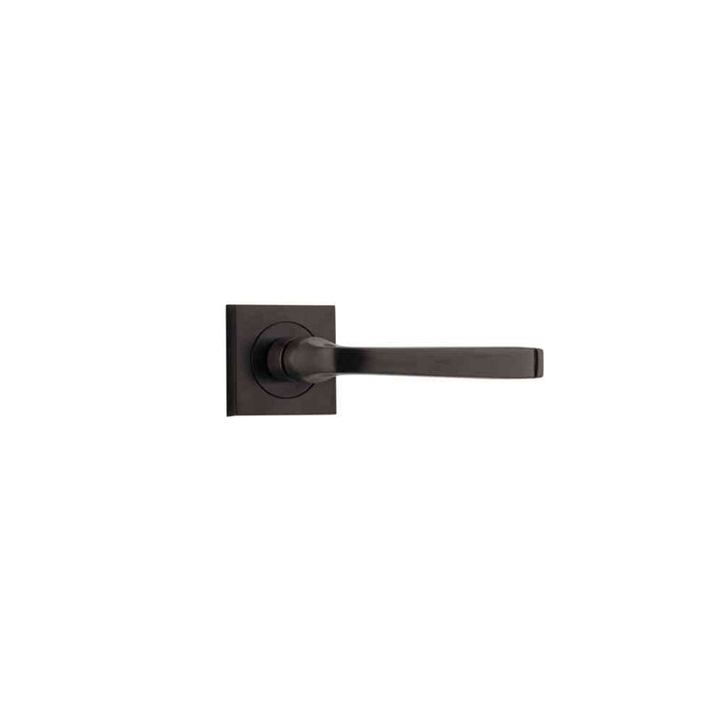 Door Lever Annecy Square Rose Signature Brass