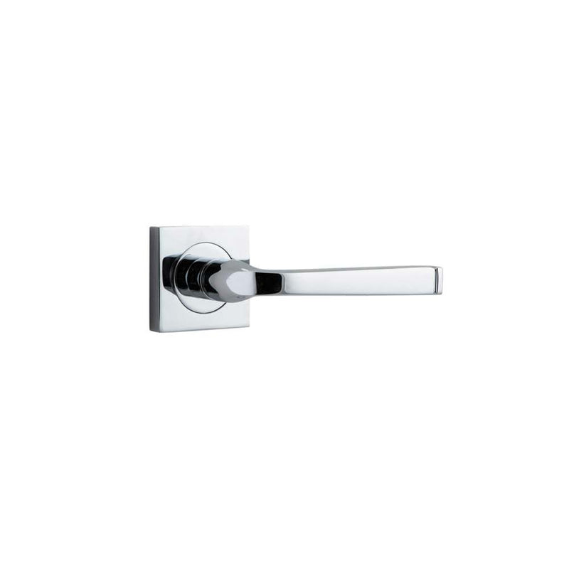 Door Lever Annecy Square Rose Polished Chrome