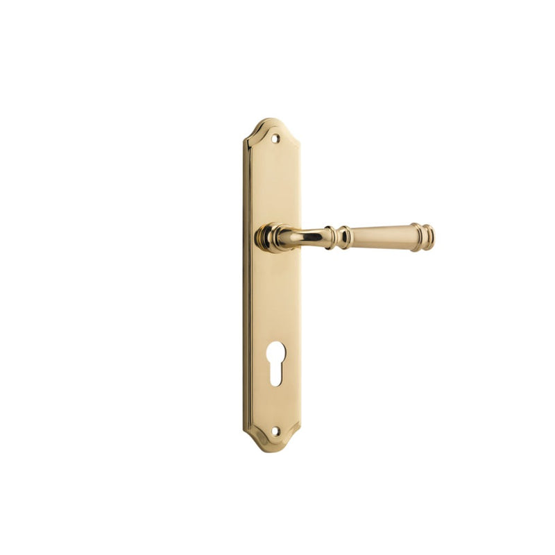 Door Lever Verona Shouldered Euro Polished Brass