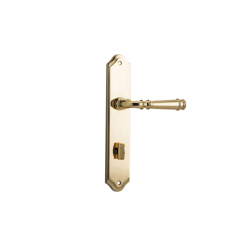 Door Lever Verona Shouldered Privacy Polished Brass