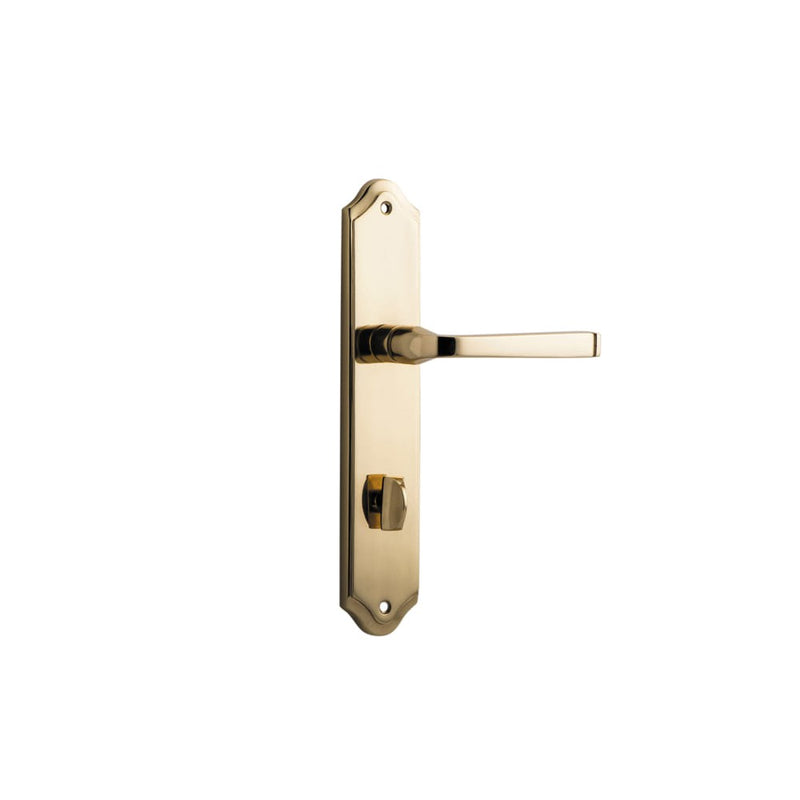 Door Lever Annecy Shouldered Privacy Polished Brass