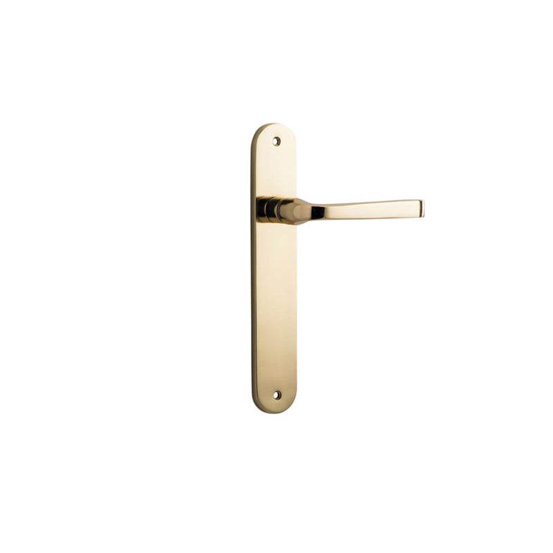 Door Lever Annecy Oval Latch Polished Brass