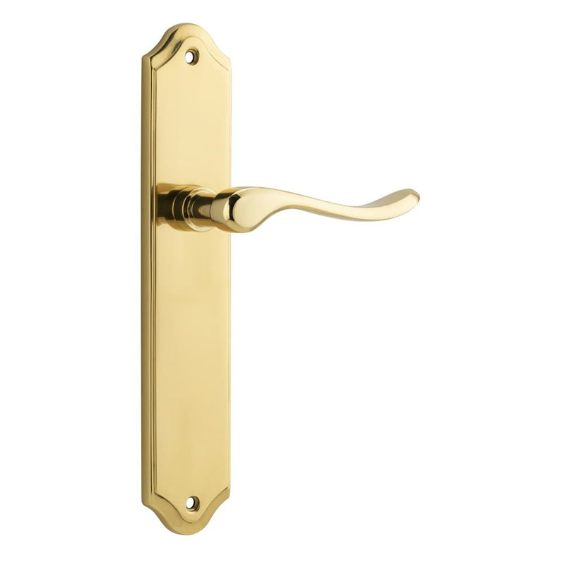 Door Lever Stirling Shouldered Latch Pair Polished Brass