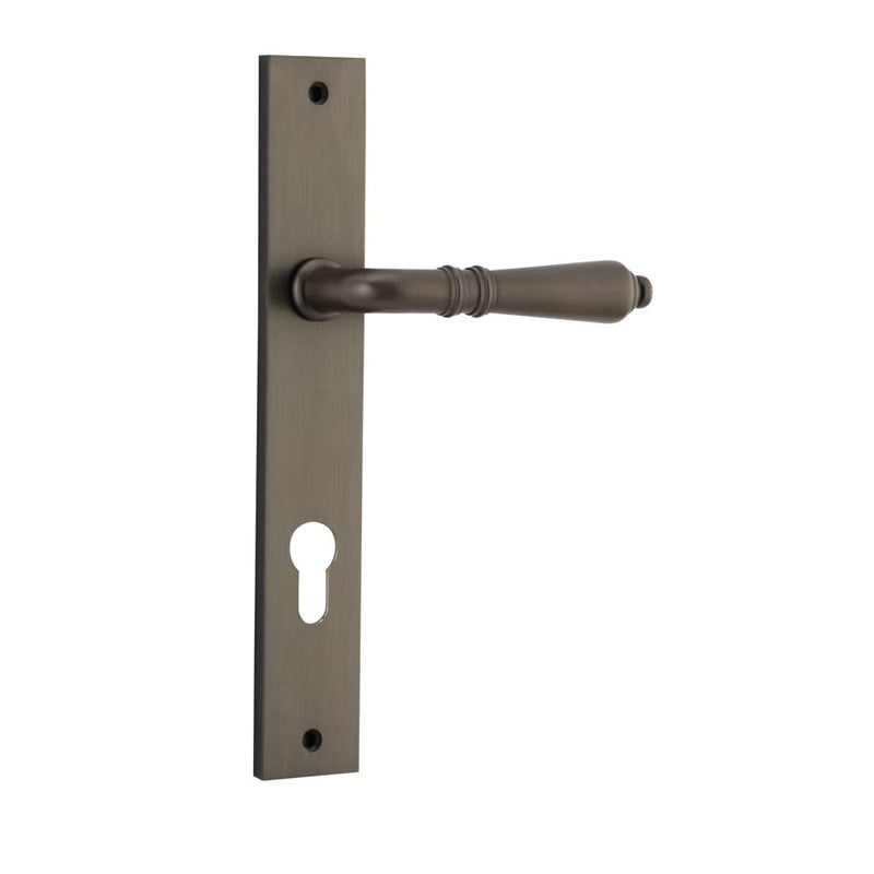 Door Lever Sarlat Rectangular Euro Signature Brass
