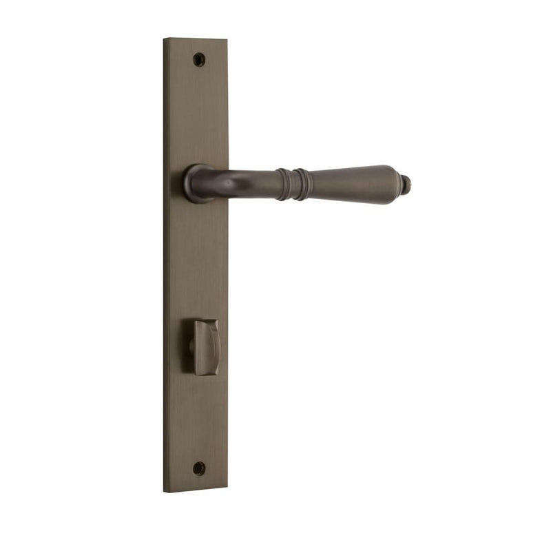 Door Lever Sarlat Rectangular Privacy Signature Brass