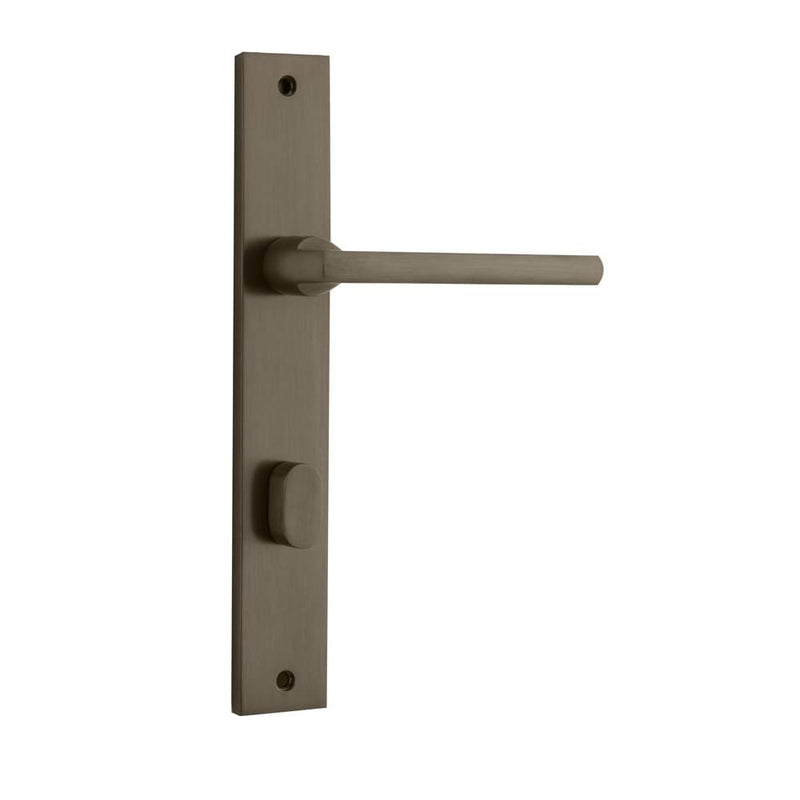Door Lever Baltimore Rectangular Privacy Signature Brass