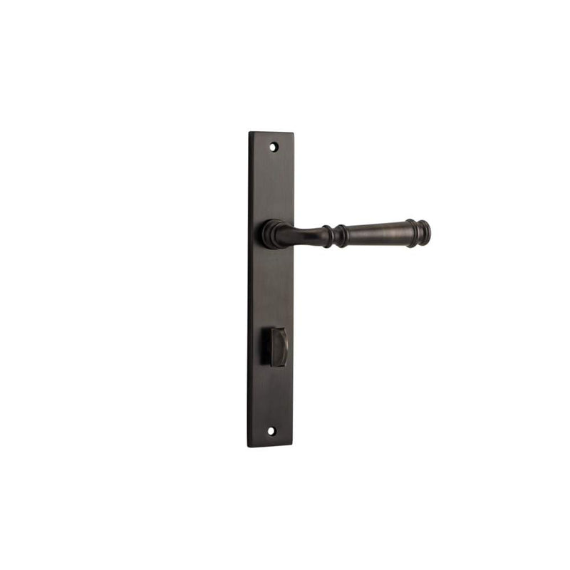 Door Lever Verona Rectangular Privacy Signature Brass