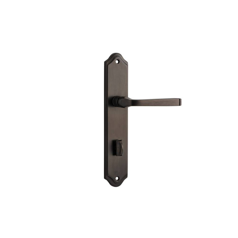 Door Lever Annecy Shouldered Privacy Signature Brass