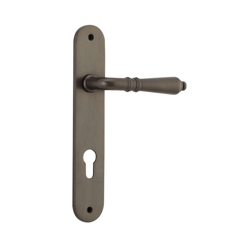 Door Lever Sarlat Oval Euro Signature Brass