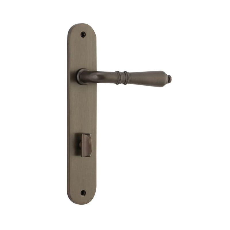 Door Lever Sarlat Oval Privacy Signature Brass