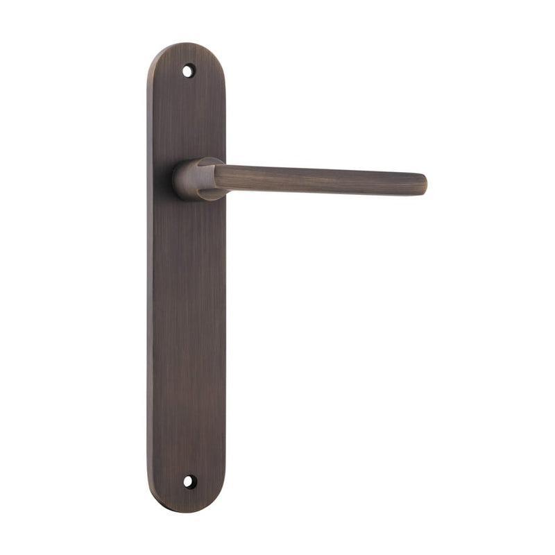 Door Lever Baltimore Oval Latch Signature Brass