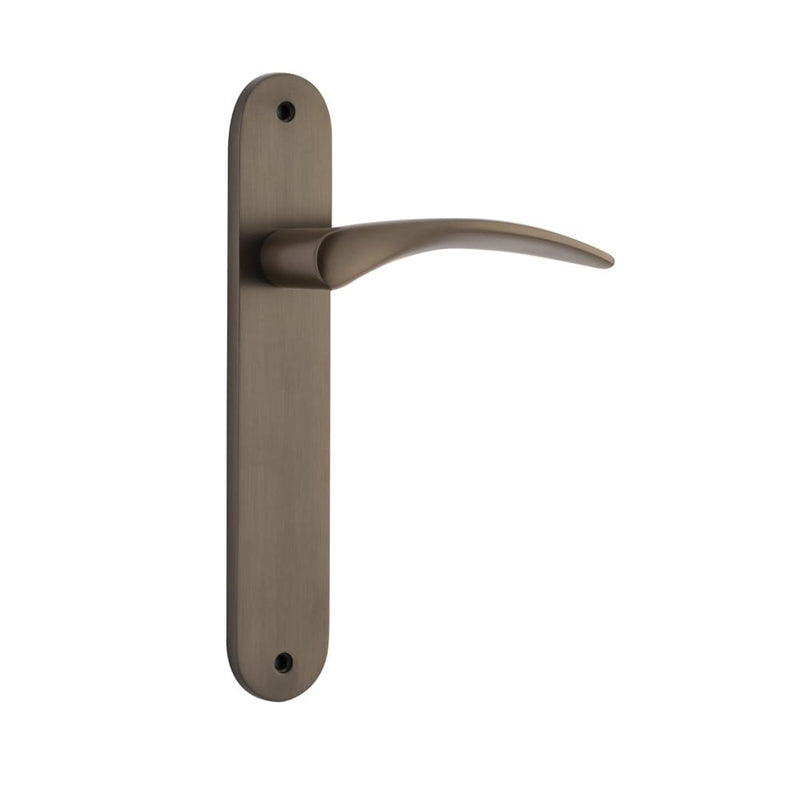 Door Lever Oxford Oval Latch Signature Brass