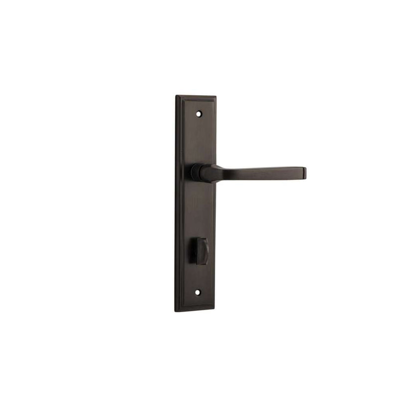 Door Lever Annecy Stepped Privacy Signature Brass