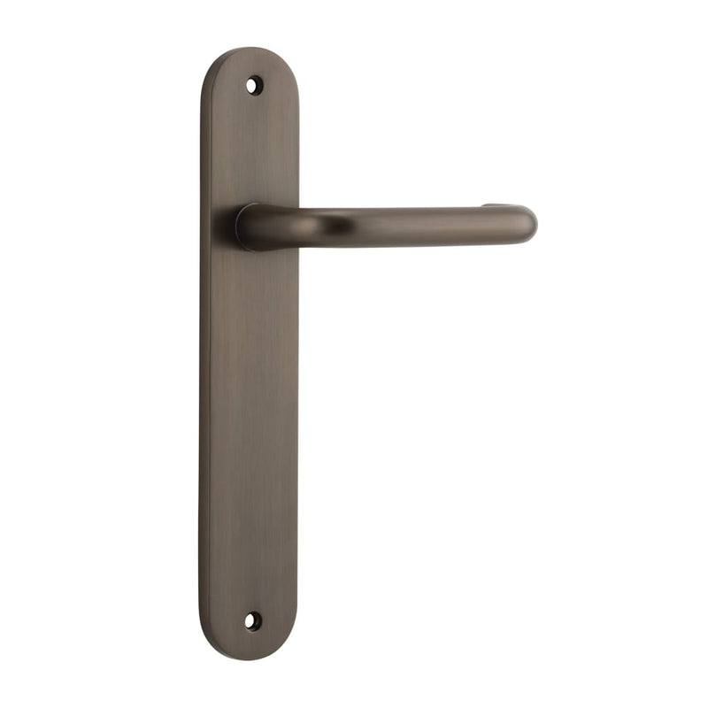 Door Lever Oslo Oval Latch Signature Brass