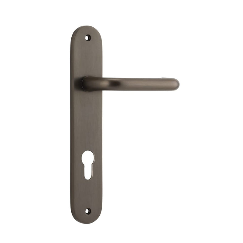 Door Lever Oslo Oval Euro Signature Brass