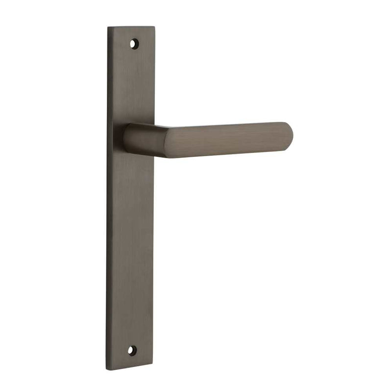 Door Lever Osaka Rectangular Latch Pair Signature Brass