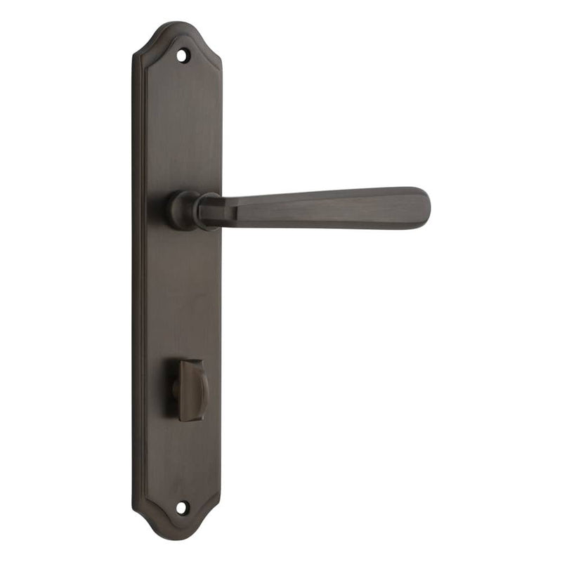 Door Lever Copenhagen Shouldered Privacy Pair Signature Brass