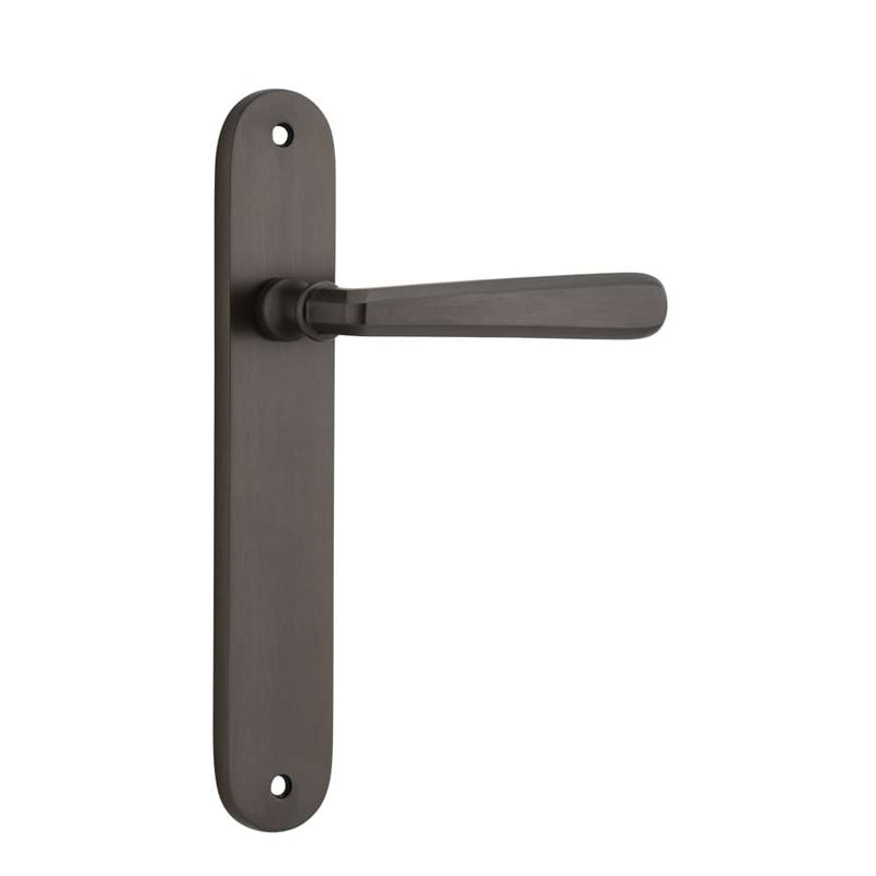 Door Lever Copenhagen Oval Latch Pair Signature Brass
