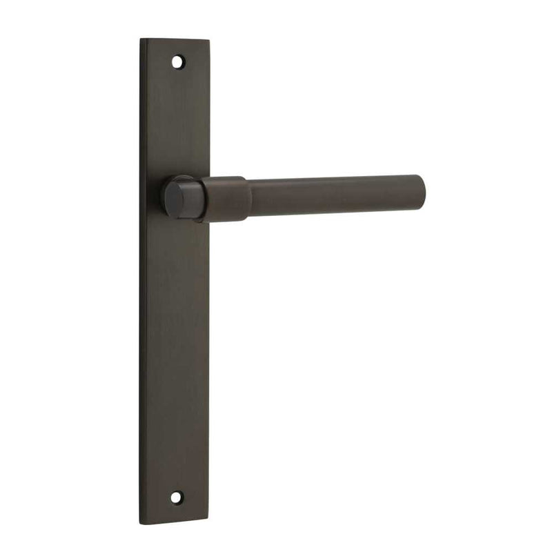 Door Lever Helsinki Rectangular Latch Pair Signature Brass