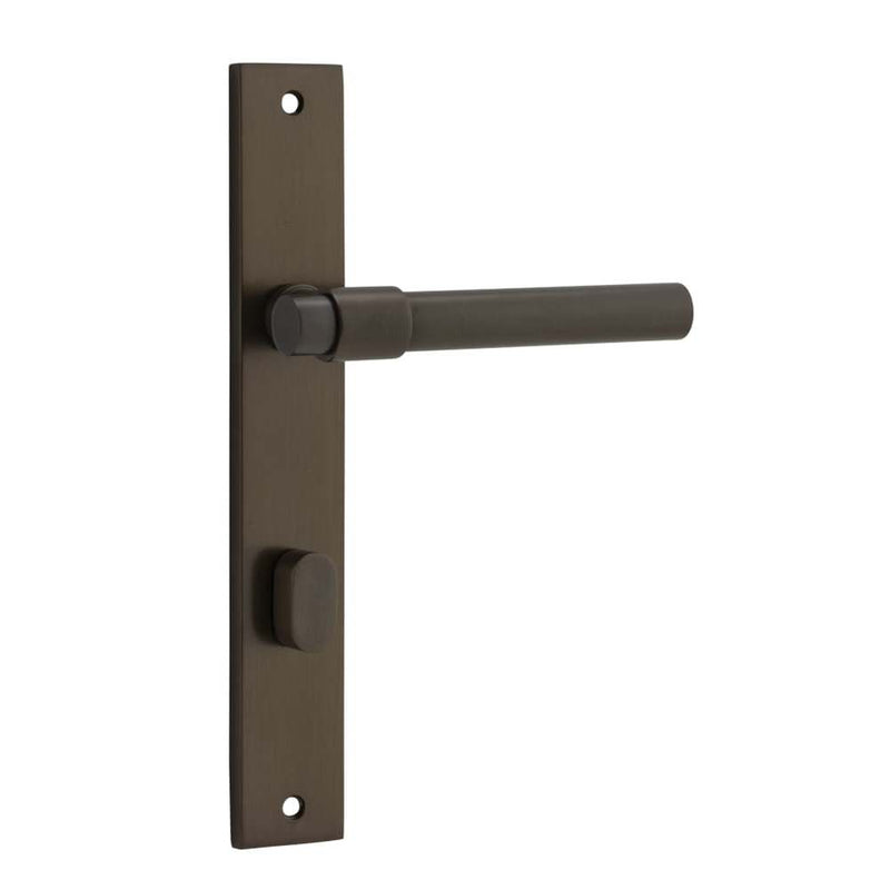 Door Lever Helsinki Rectangular Privacy Pair Signature Brass