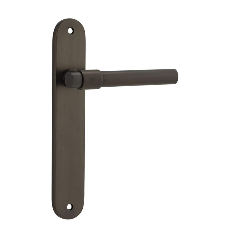 Door Lever Helsinki Oval Latch Pair Signature Brass
