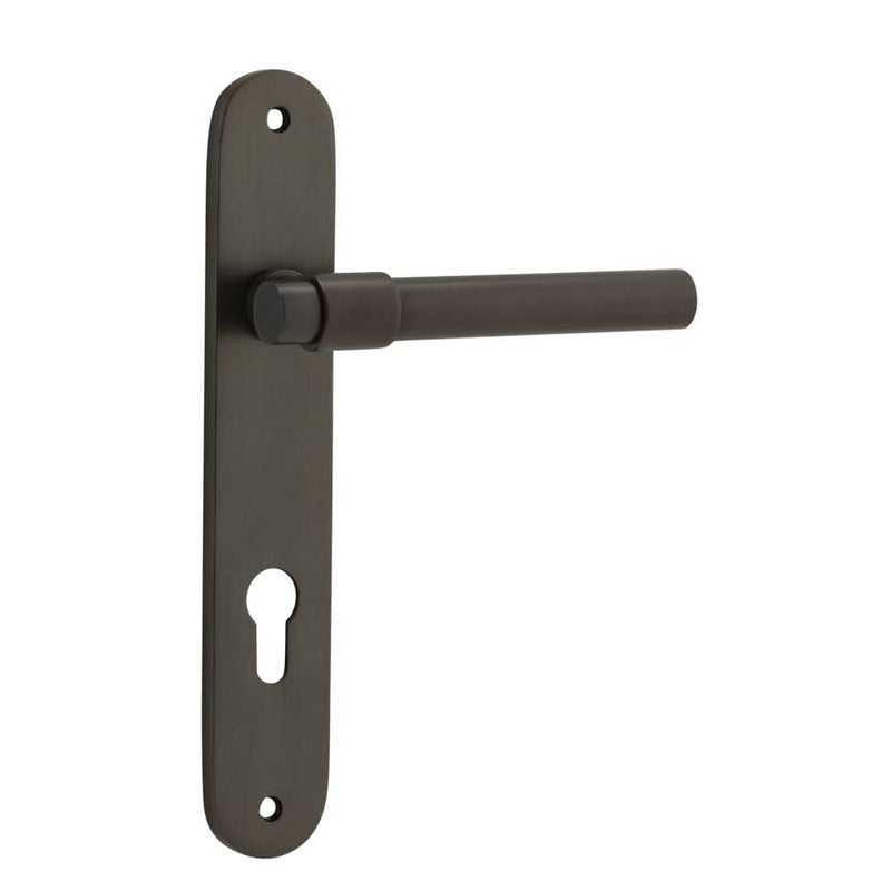 Door Lever Helsinki Oval Euro Pair Signature Brass