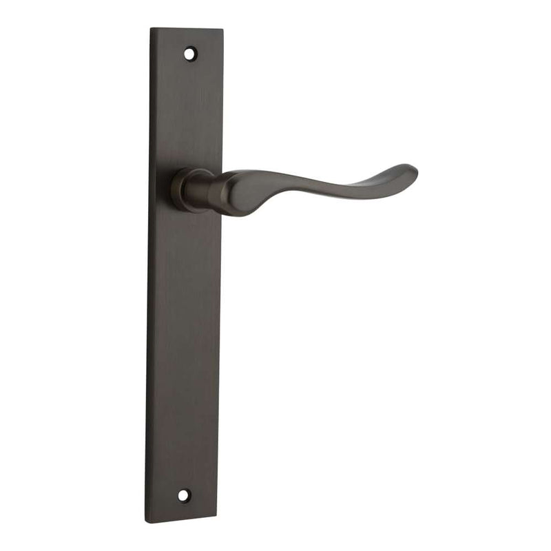 Door Lever Stirling Rectangular Latch Pair Signature Brass