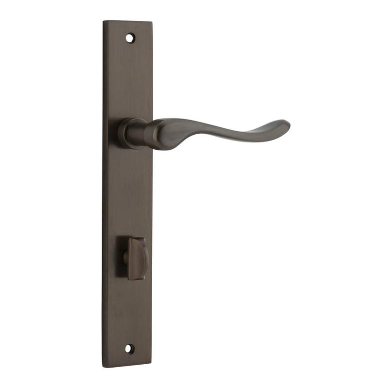 Door Lever Stirling Rectangular Privacy Pair Signature Brass