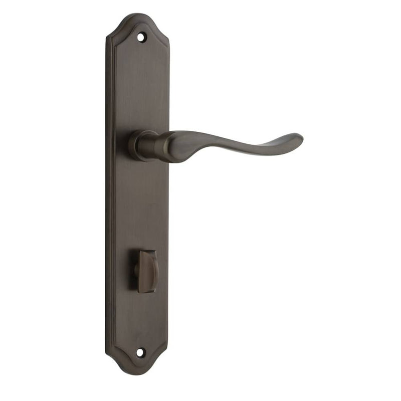 Door Lever Stirling Shouldered Privacy Pair Signature Brass