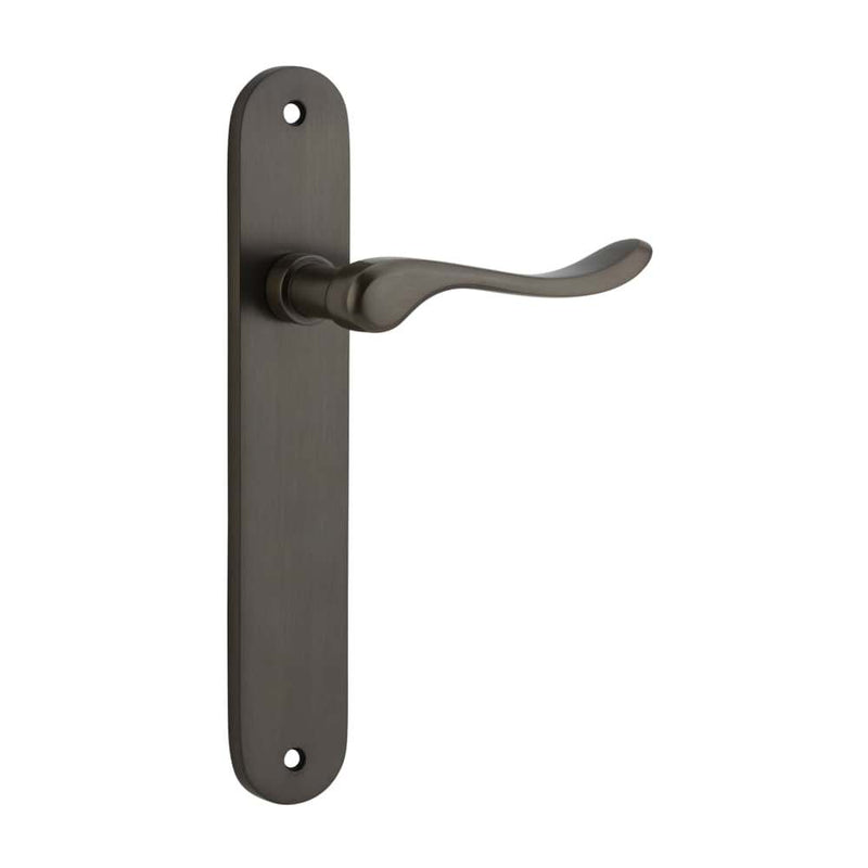 Door Lever Stirling Oval Latch Pair Signature Brass