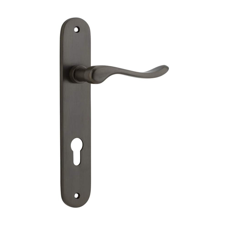Door Lever Stirling Oval Euro Pair Signature Brass