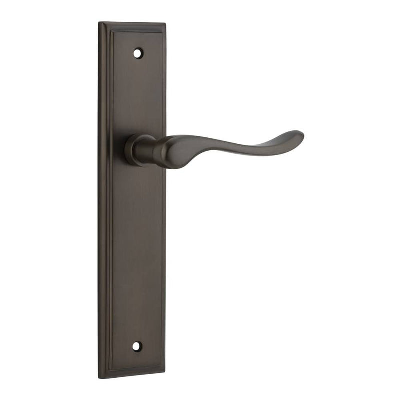 Door Lever Stirling Stepped Latch Pair Signature Brass