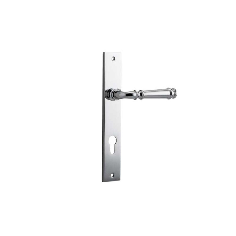 Door Lever Verona Rectangular Euro Polished Chrome