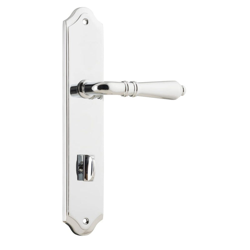 Door Lever Sarlat Shouldered Privacy Polished Chrome
