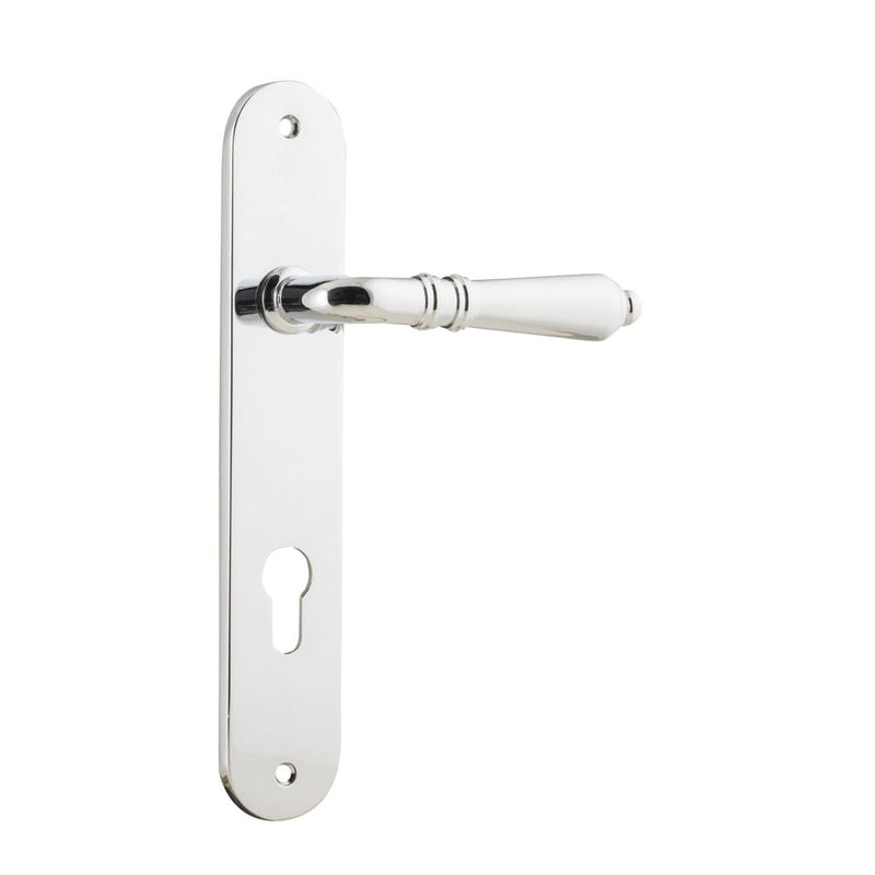 Door Lever Sarlat Oval Euro Polished Chrome