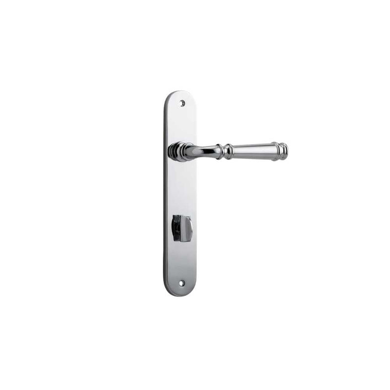 Door Lever Verona Oval Privacy Polished Chrome